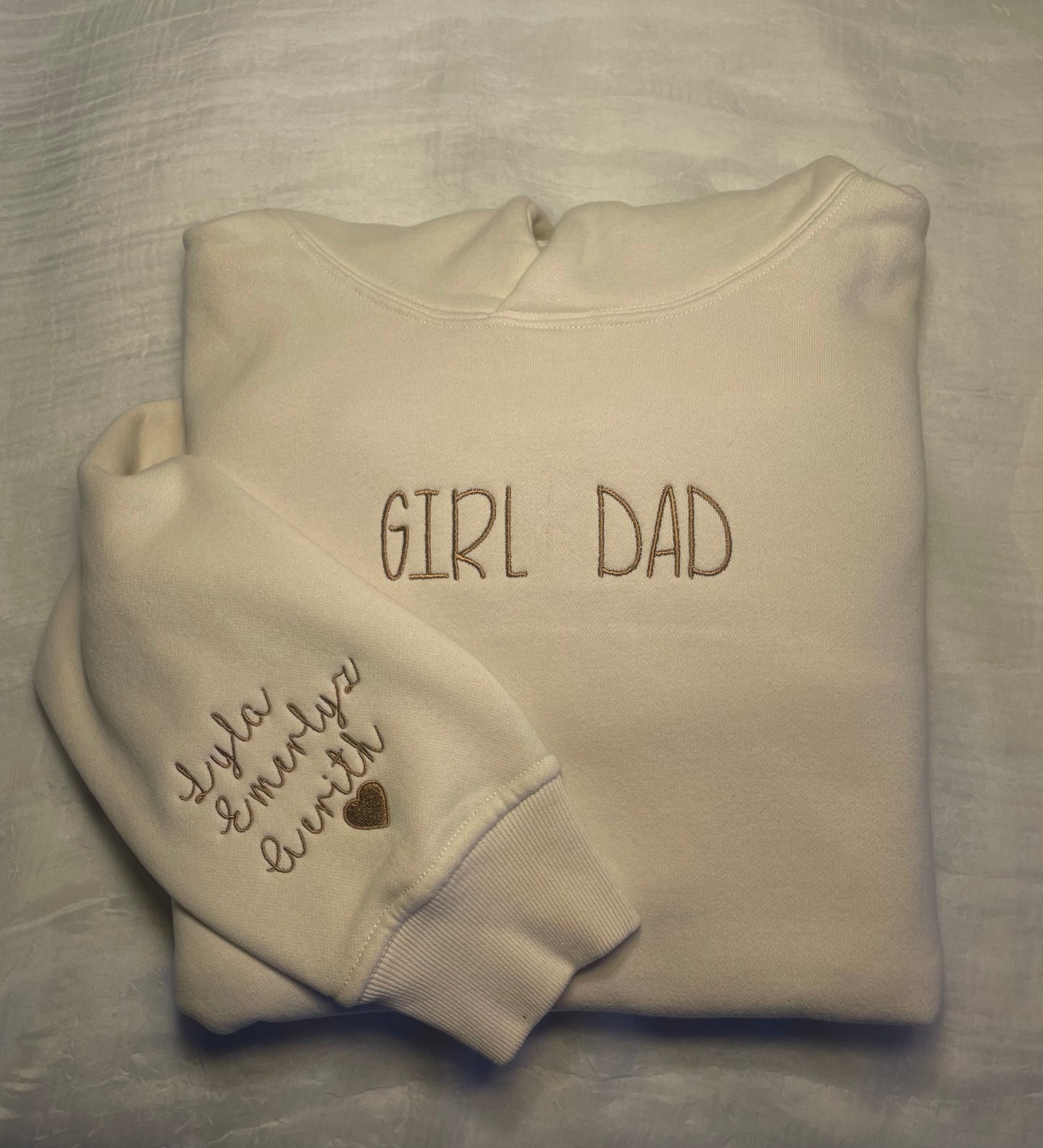 Girl Dad Embroidery – Personalized Sleeve Names